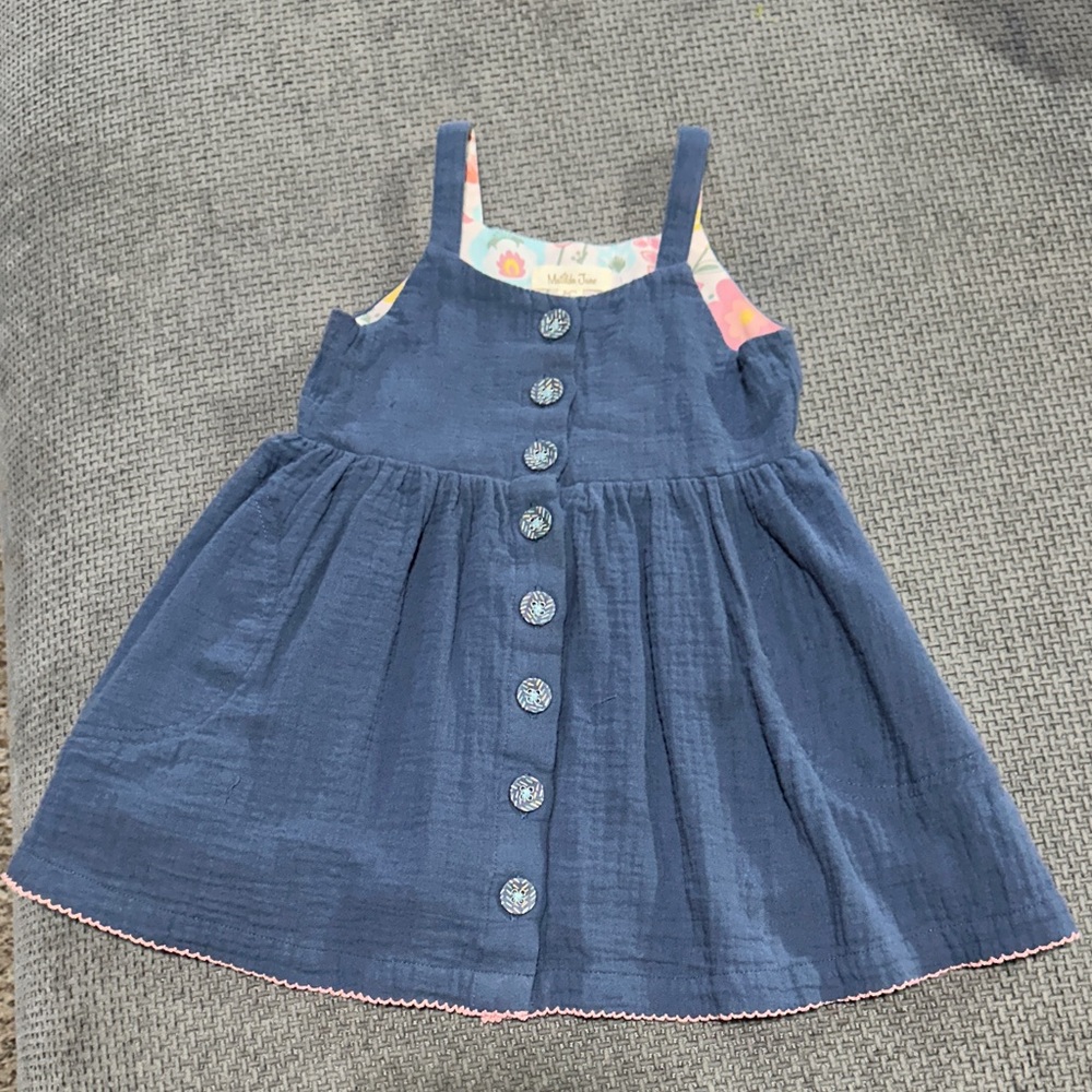 Matilda Jane Navy Sundress with Floral Accents